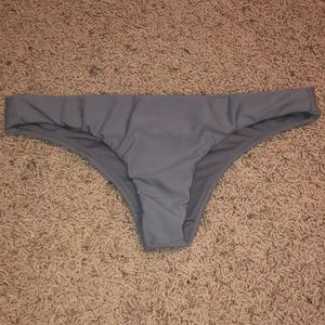 Gray Cheeky bathing suit bottoms